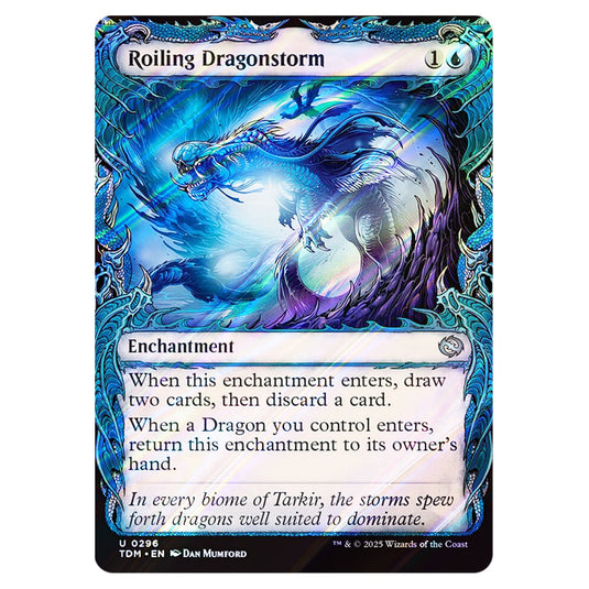 Roiling Dragonstorm 0296 card from the Magic The Gathering set Tarkir: Dragonstorm