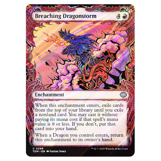 Breaching Dragonstorm 0299 card from the Magic The Gathering set Tarkir: Dragonstorm