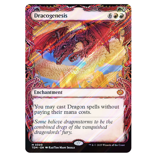Dracogenesis 0300 card from the Magic The Gathering set Tarkir: Dragonstorm