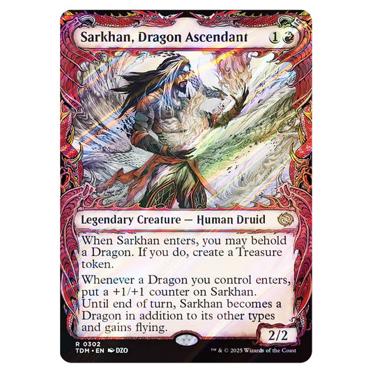 Sarkhan, Dragon Ascendant 0302 card from the Magic The Gathering set Tarkir: Dragonstorm