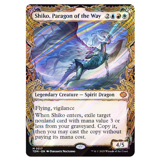 Shiko, Paragon of the Way 0317 card from the Magic The Gathering set Tarkir: Dragonstorm