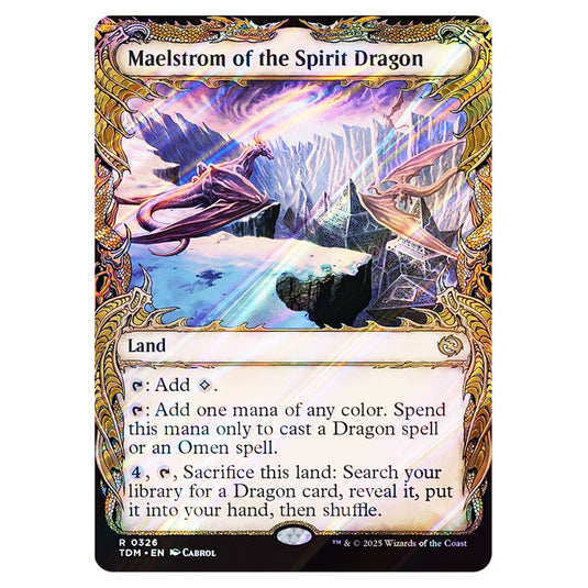 Maelstrom of the Spirit Dragon 0326 card from the Magic The Gathering set Tarkir: Dragonstorm