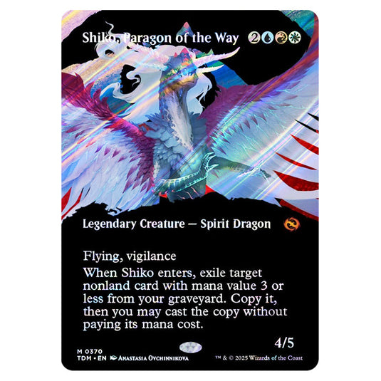 Shiko, Paragon of the Way 0370 card from the Magic The Gathering set Tarkir: Dragonstorm