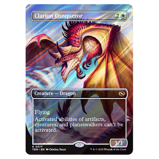 Clarion Conqueror // Clarion Conqueror 0377 card from the Magic The Gathering set Tarkir: Dragonstorm