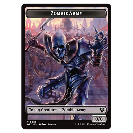 Zombie Army 0008 card from the Magic The Gathering set Aetherdrift Commander Tokens