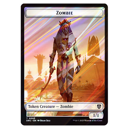 Zombie 0003 card from the Magic The Gathering set Aetherdrift Commander Tokens
