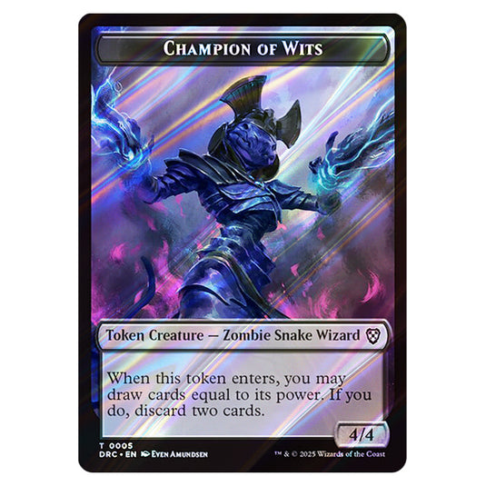 Champion of Wits 0005 card from the Magic The Gathering set Aetherdrift Commander Tokens