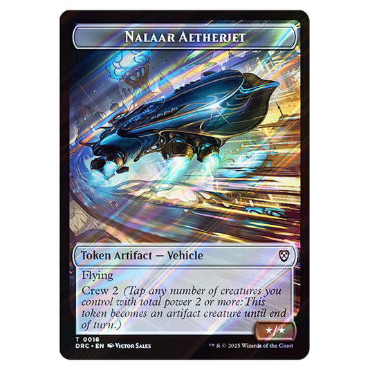 Nalaar Aetherjet 0016 card from the Magic The Gathering set Aetherdrift Commander Tokens