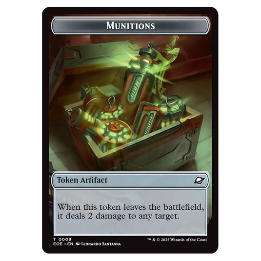 Munitions 0009 card from the Magic The Gathering set Edge of Eternities - Tokens