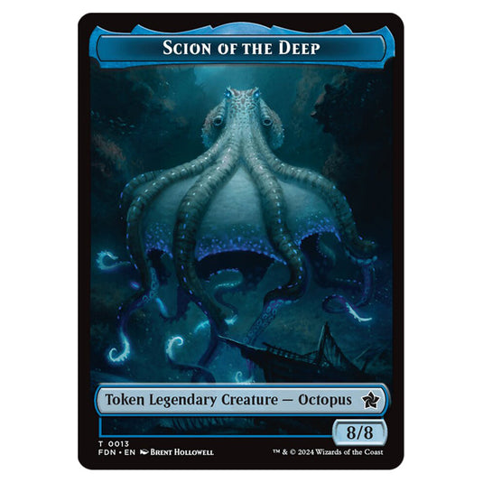 Scion of the Deep 0013 card from the Magic The Gathering set Foundations Tokens