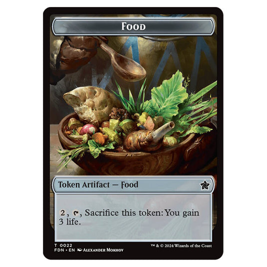 Food 0022 card from the Magic The Gathering set Foundations Tokens