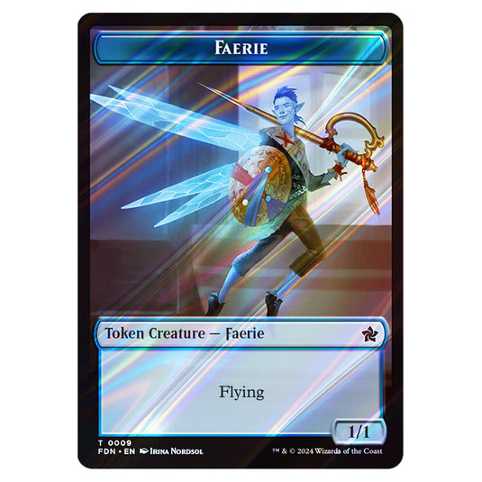 Faerie 0009 card from the Magic The Gathering set Foundations Tokens