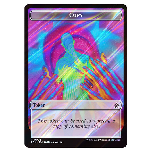 Copy 0026 card from the Magic The Gathering set Foundations Tokens