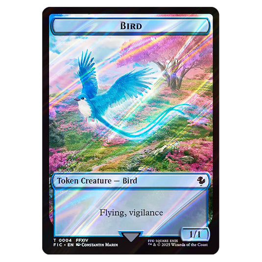 Bird 0004 card from the Magic The Gathering set Universes Beyond - Final Fantasy - Commander - Tokens