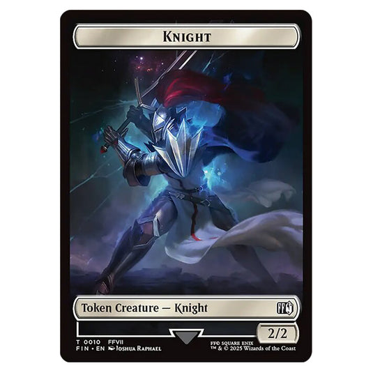 Knight 0010 card from the Magic The Gathering set Universes Beyond - Final Fantasy - Tokens