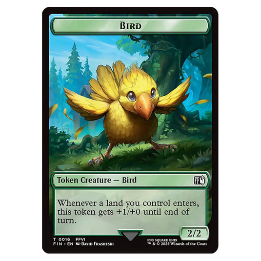Bird 0016 card from the Magic The Gathering set Universes Beyond - Final Fantasy - Tokens