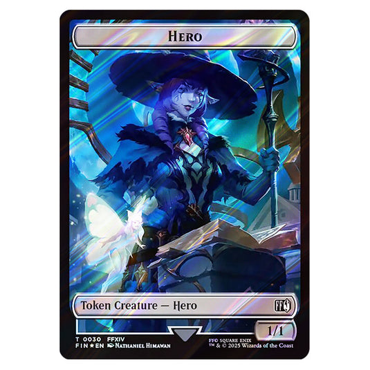 Hero 0030 card from the Magic The Gathering set Universes Beyond - Final Fantasy - Tokens