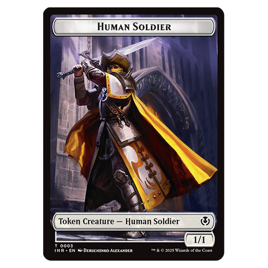 Human Soldier 0003 card from the Magic The Gathering set Innistrad Remastered Tokens