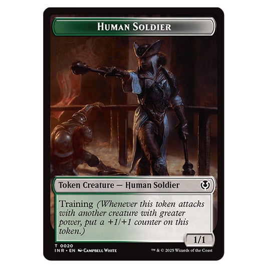 Human Soldier 0020 card from the Magic The Gathering set Innistrad Remastered Tokens