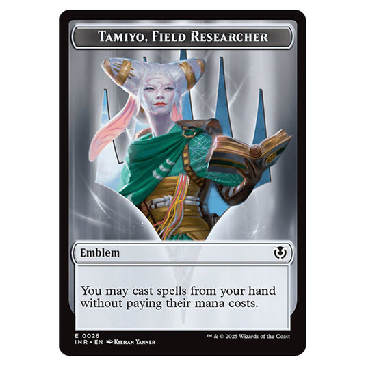 Tamiyo, Field Researcher Emblem 0026 card from the Magic The Gathering set Innistrad Remastered Tokens