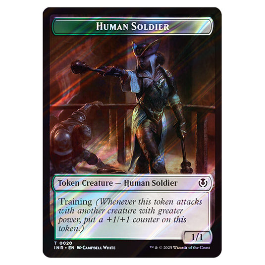 Human Soldier 0020 card from the Magic The Gathering set Innistrad Remastered Tokens