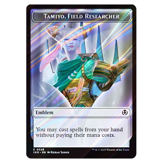 Tamiyo, Field Researcher Emblem 0026 card from the Magic The Gathering set Innistrad Remastered Tokens