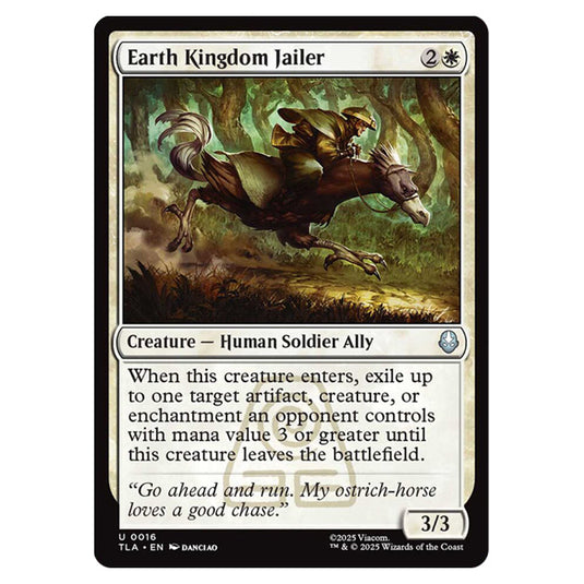 Earth Kingdom Jailer 0016 card from the Magic The Gathering set Avatar The Last Airbender