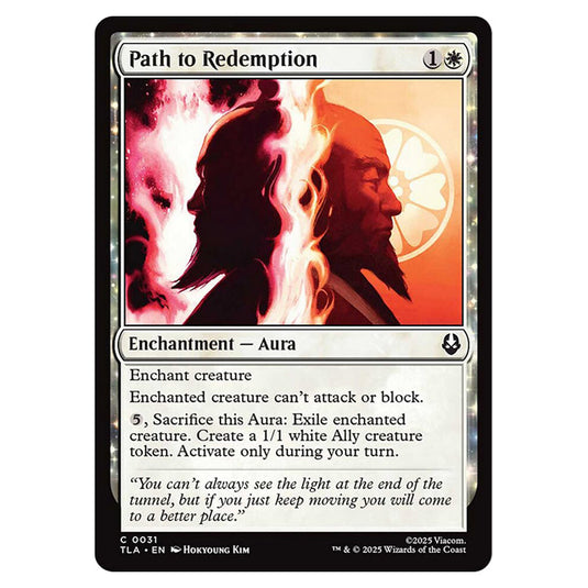 Path to Redemption 0031 card from the Magic The Gathering set Avatar The Last Airbender