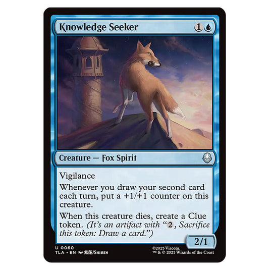 Knowledge Seeker 0060 card from the Magic The Gathering set Avatar The Last Airbender