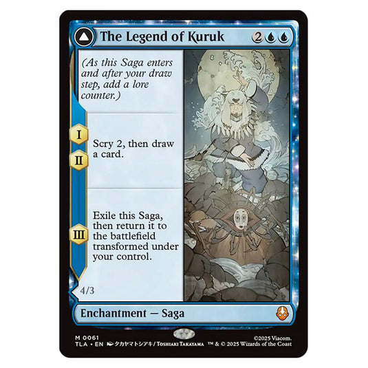 The Legend of Kuruk // Avatar Kuruk 0061 card from the Magic The Gathering set Avatar The Last Airbender