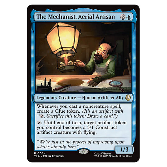 The Mechanist, Aerial Artisan 0064 card from the Magic The Gathering set Avatar The Last Airbender
