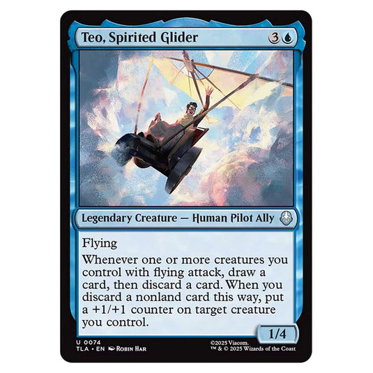 Teo, Spirited Glider 0074 card from the Magic The Gathering set Avatar The Last Airbender