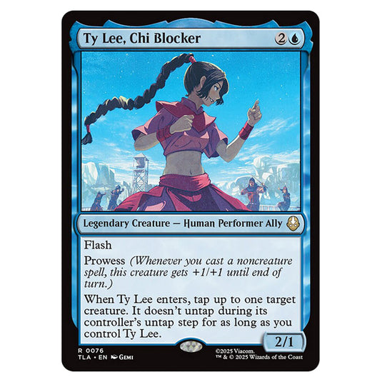 Ty Lee, Chi Blocker 0076 card from the Magic The Gathering set Avatar The Last Airbender
