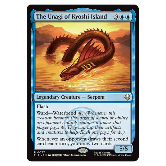 The Unagi of Kyoshi Island 0077 card from the Magic The Gathering set Avatar The Last Airbender
