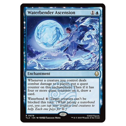 Waterbender Ascension 0079 card from the Magic The Gathering set Avatar The Last Airbender