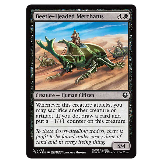 Beetle-Headed Merchants 0086 card from the Magic The Gathering set Avatar The Last Airbender