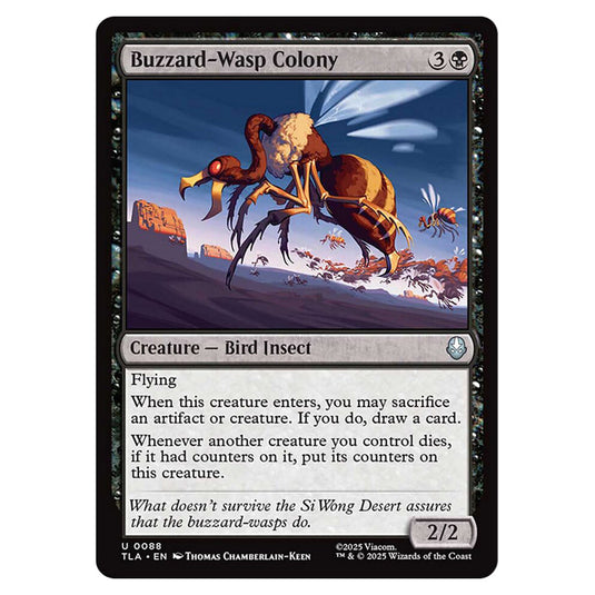 Buzzard-Wasp Colony 0088 card from the Magic The Gathering set Avatar The Last Airbender