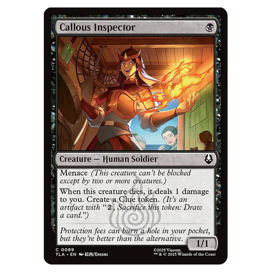 Callous Inspector 0089 card from the Magic The Gathering set Avatar The Last Airbender