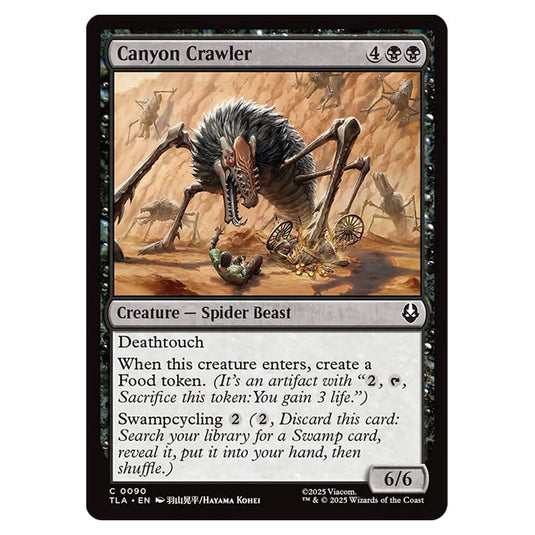 Canyon Crawler 0090 card from the Magic The Gathering set Avatar The Last Airbender