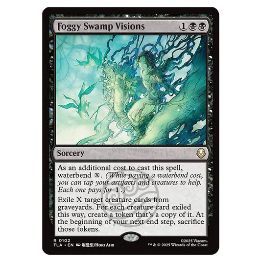 Foggy Swamp Visions 0102 card from the Magic The Gathering set Avatar The Last Airbender