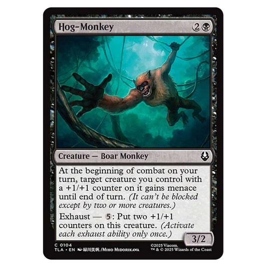 Hog-Monkey 0104 card from the Magic The Gathering set Avatar The Last Airbender