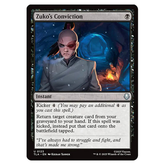 Zuko's Conviction 0123 card from the Magic The Gathering set Avatar The Last Airbender