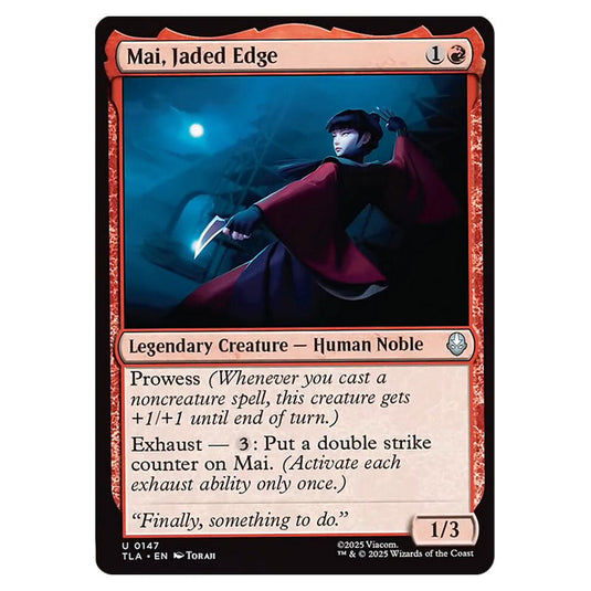 Mai, Jaded Edge 0147 card from the Magic The Gathering set Avatar The Last Airbender