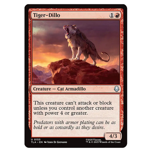 Tiger-Dillo 0155 card from the Magic The Gathering set Avatar The Last Airbender