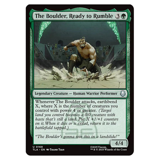 The Boulder, Ready to Rumble 0168 card from the Magic The Gathering set Avatar The Last Airbender