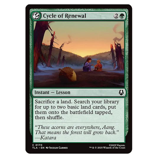Cycle of Renewal 0170 card from the Magic The Gathering set Avatar The Last Airbender