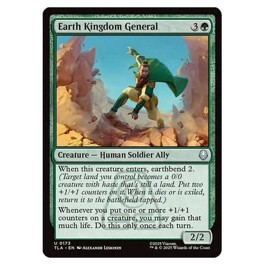 Earth Kingdom General 0173 card from the Magic The Gathering set Avatar The Last Airbender