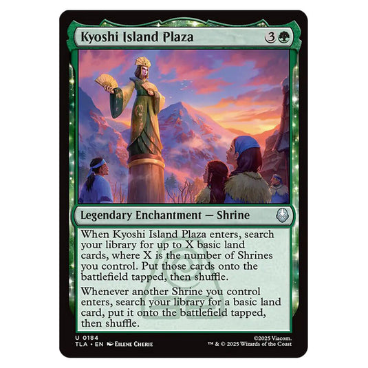 Kyoshi Island Plaza 0184 card from the Magic The Gathering set Avatar The Last Airbender