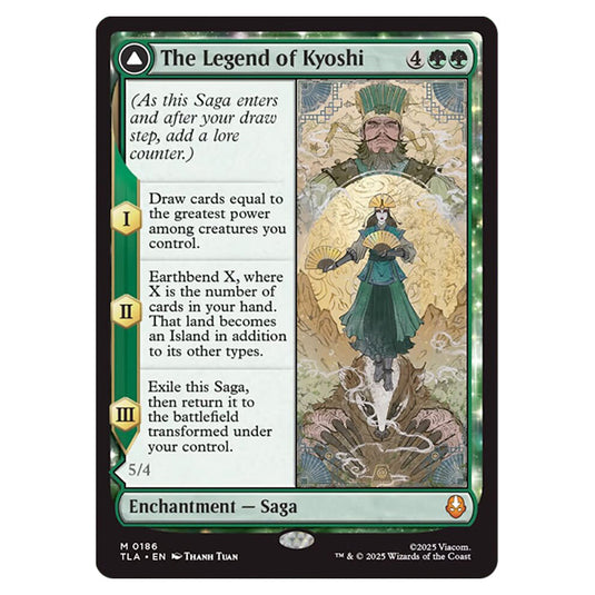 The Legend of Kyoshi // Avatar Kyoshi 0186 card from the Magic The Gathering set Avatar The Last Airbender