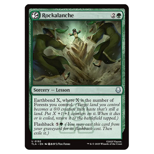 Rockalanche 0192 card from the Magic The Gathering set Avatar The Last Airbender